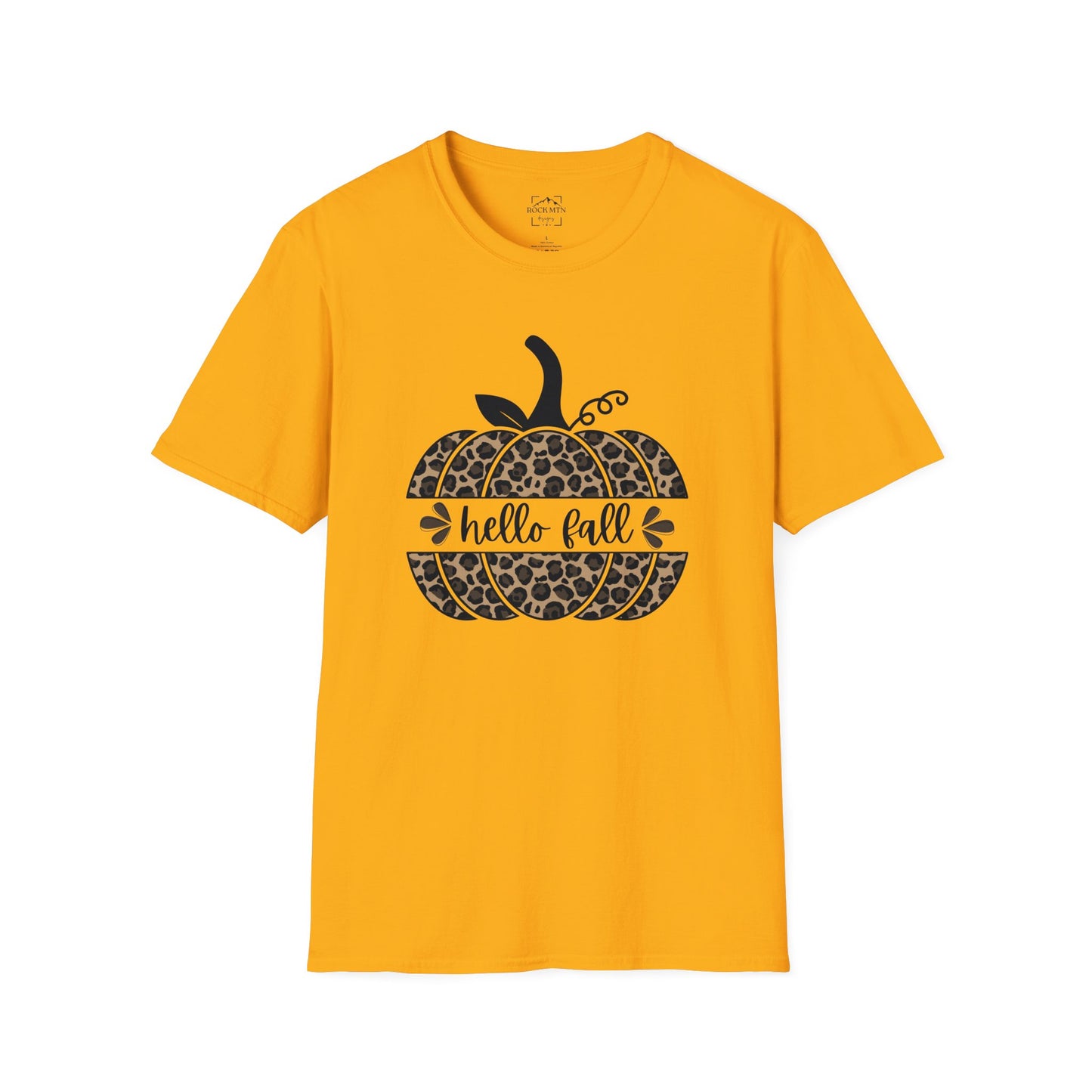 Hello fall shirt, leopard pumpkin shirt