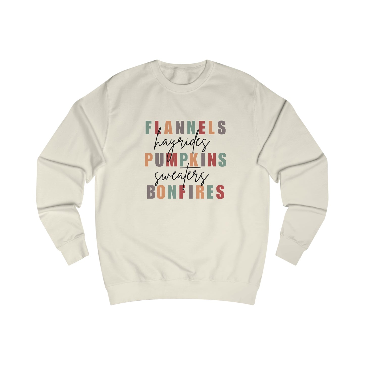 Fall sweatshirt, flannels hayrides pumpkins sweaters bonfires sweatshirt