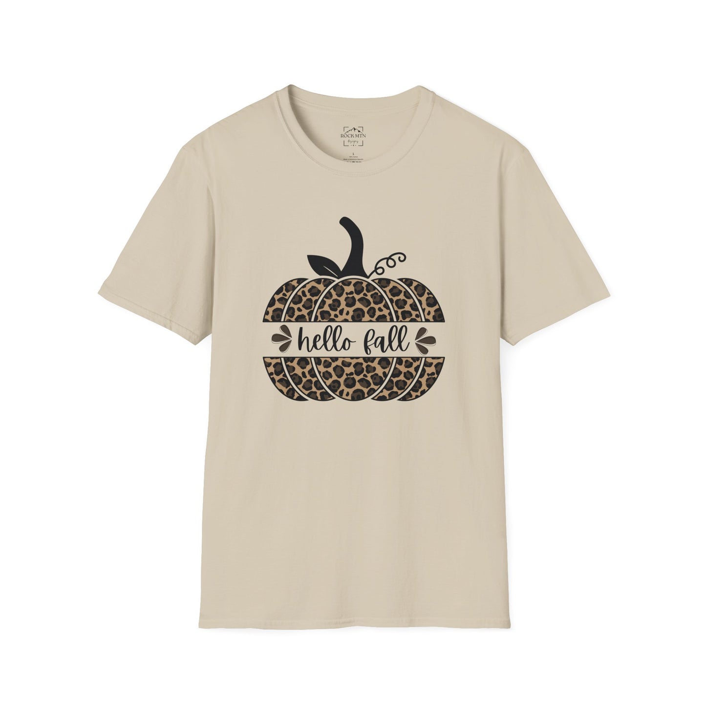 Hello fall shirt, leopard pumpkin shirt