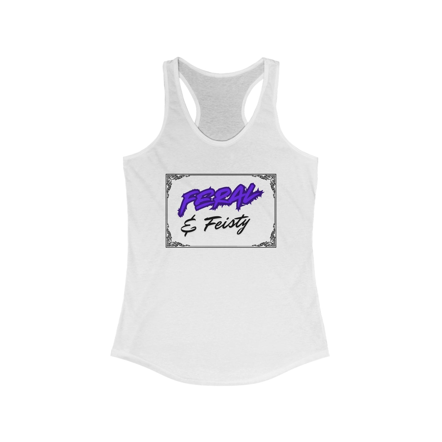 Feral and feisty shirt, gym shirt, exercise tank, racerback tank