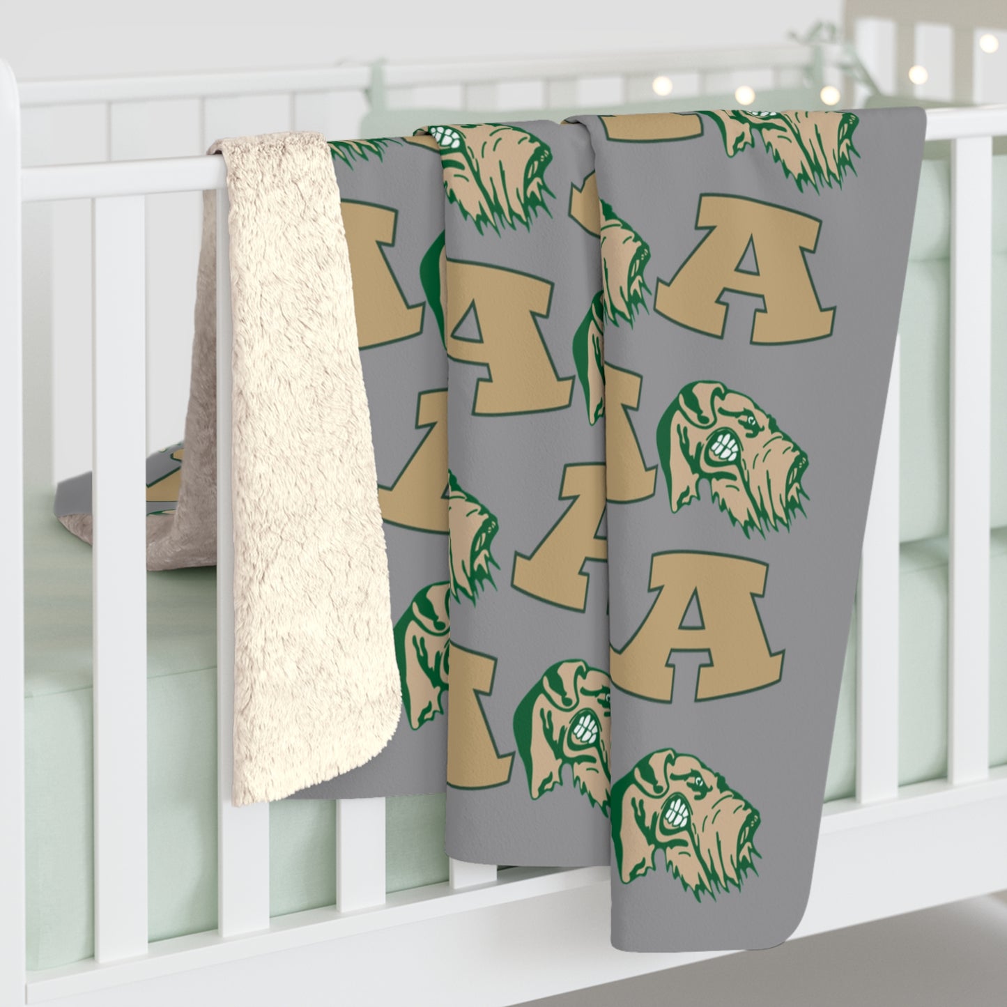 Alma Airedales Sherpa Fleece Blanket