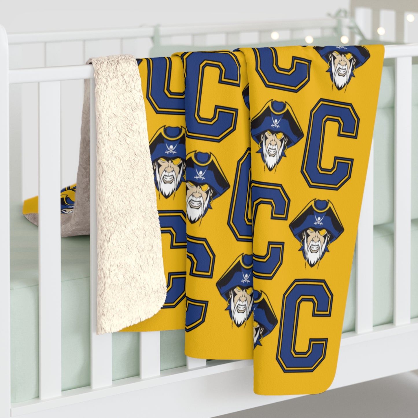 Cedarville Pirates Sherpa Fleece Blanket