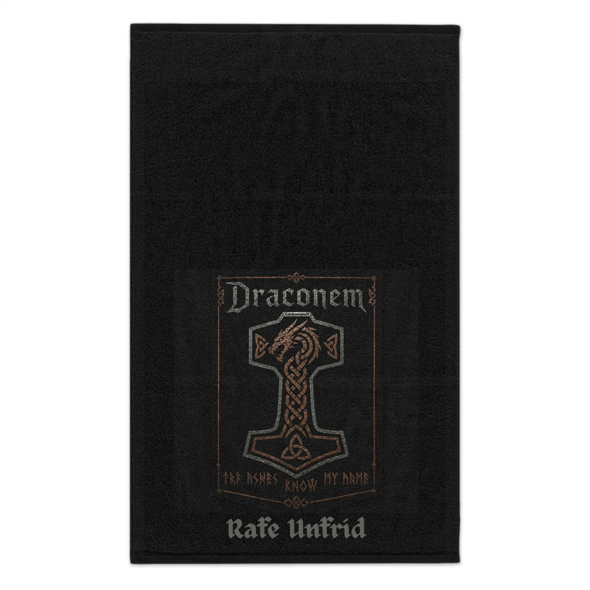 Rally Towel — Viking Dragon Rune Design, Rafe Unfrid
