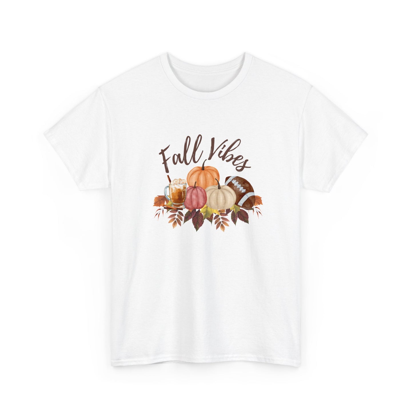 Fall vibes shirt, pumpkin shirt, football shirt, latte shirt, autumn shirt