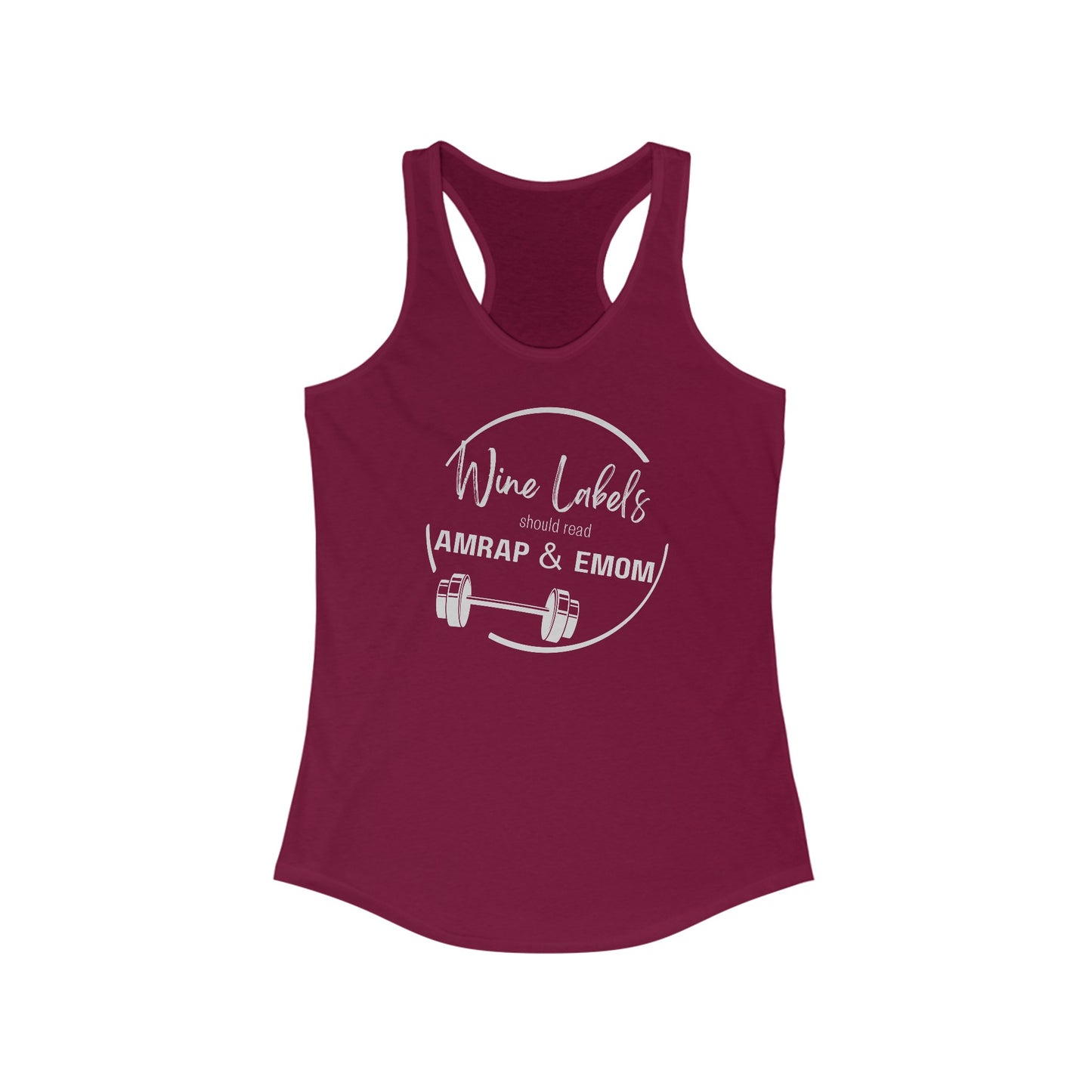 Wine Labels Gym Shirt, Amrap, Emom, Exercise