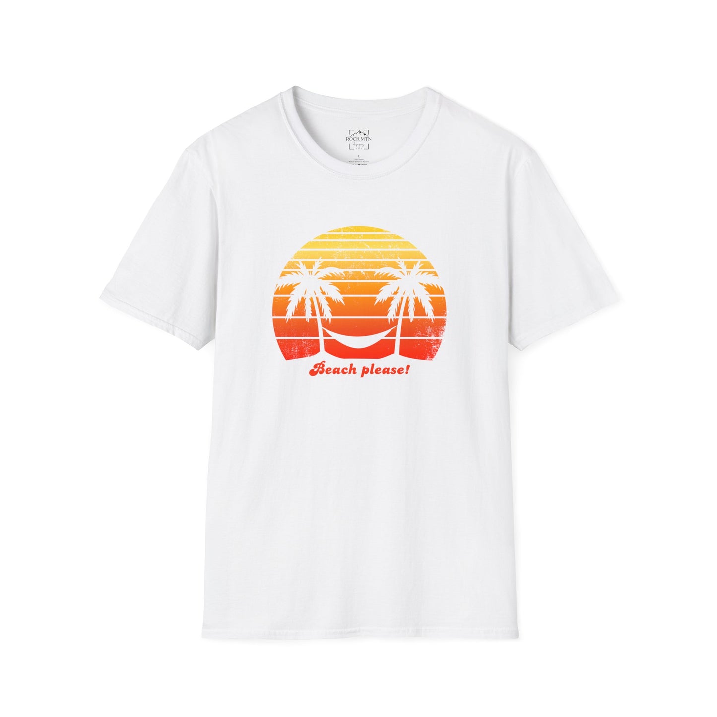 Beach please shirt, vacation shirt, tropical shirt, sunset shirt, palm tree and hammock shirt, happy shirt