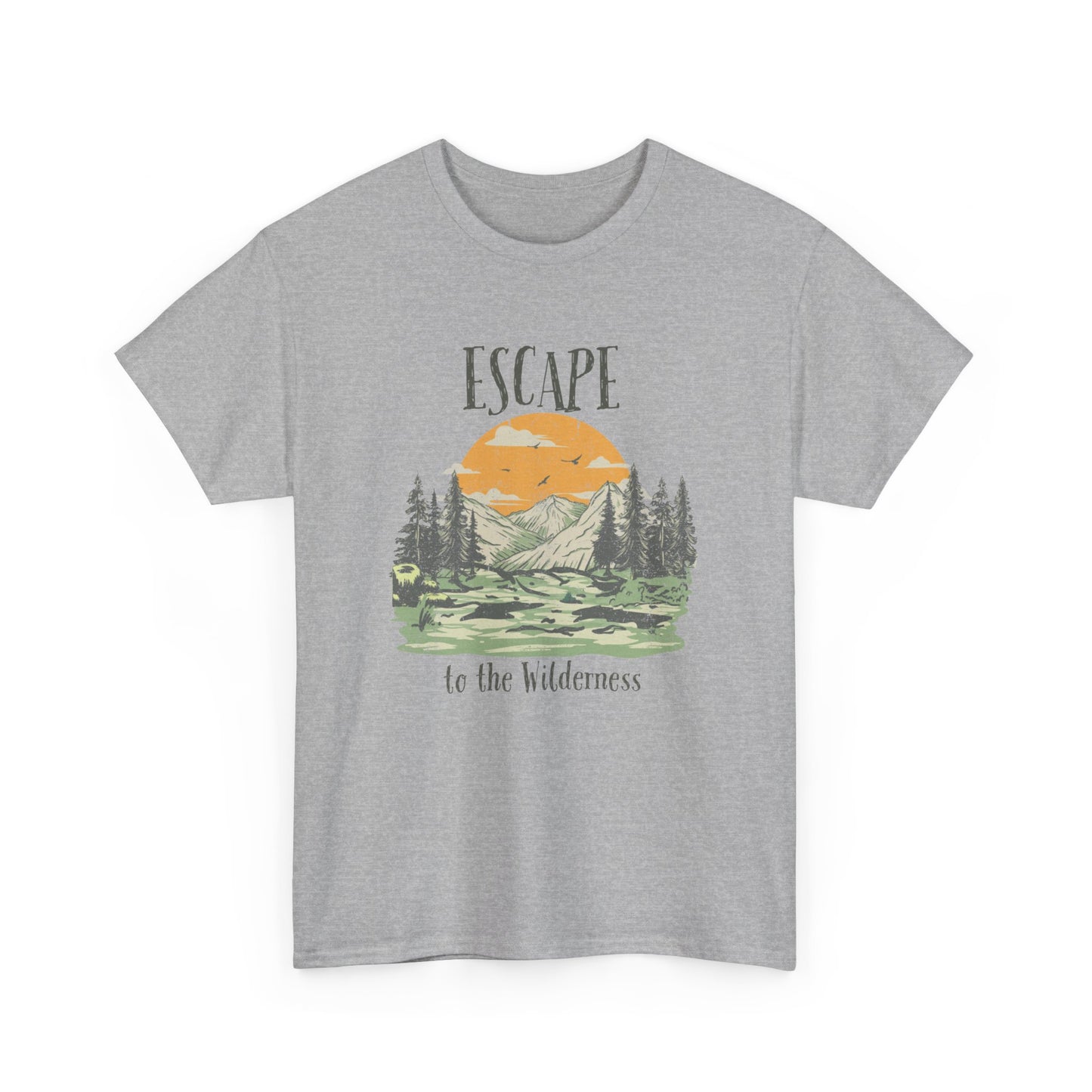 Escape to the Wilderness shirt, camping shirt, wild shirt, hiking shirt, outdoors shirt