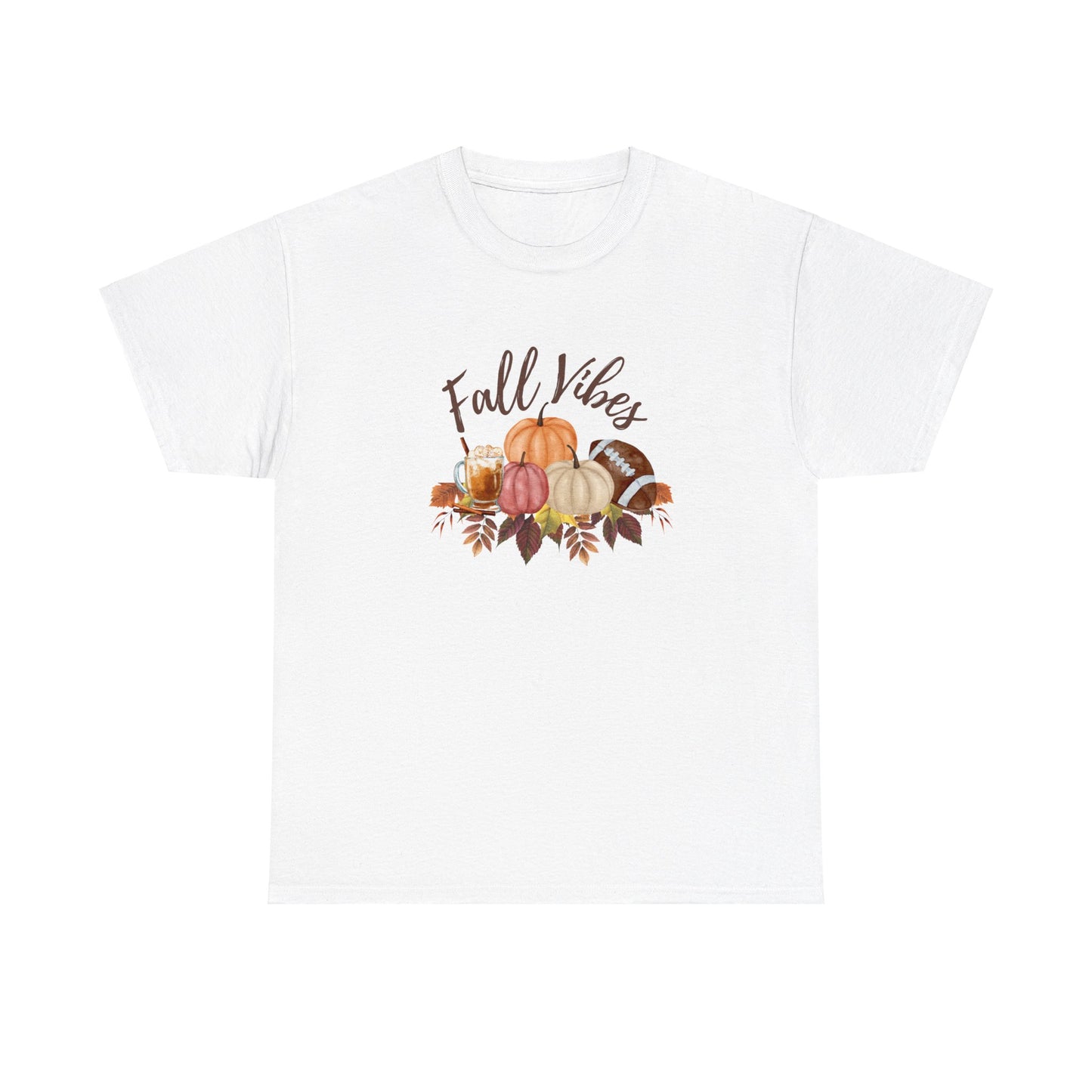 Fall vibes shirt, pumpkin shirt, football shirt, latte shirt, autumn shirt