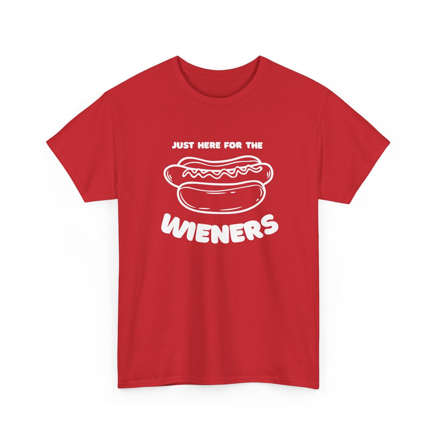 Just Here for the Wieners Unisex Heavy Cotton Tee, Funny Graphic T-Shirt, BBQ Party Shirt, Casual Summer Top, Hot Dog Lover Gift, [...]