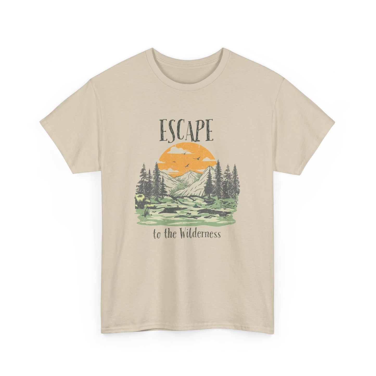 Escape to the Wilderness shirt, camping shirt, wild shirt, hiking shirt, outdoors shirt