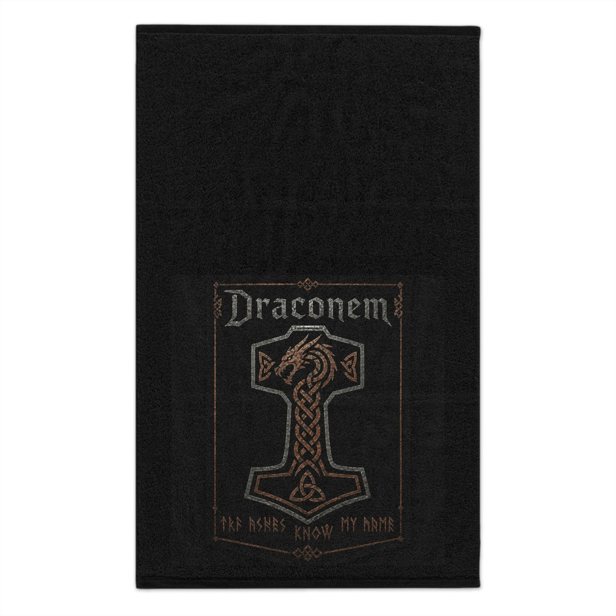 Draconem Rally Towel - Viking Dragon Knot 11x18