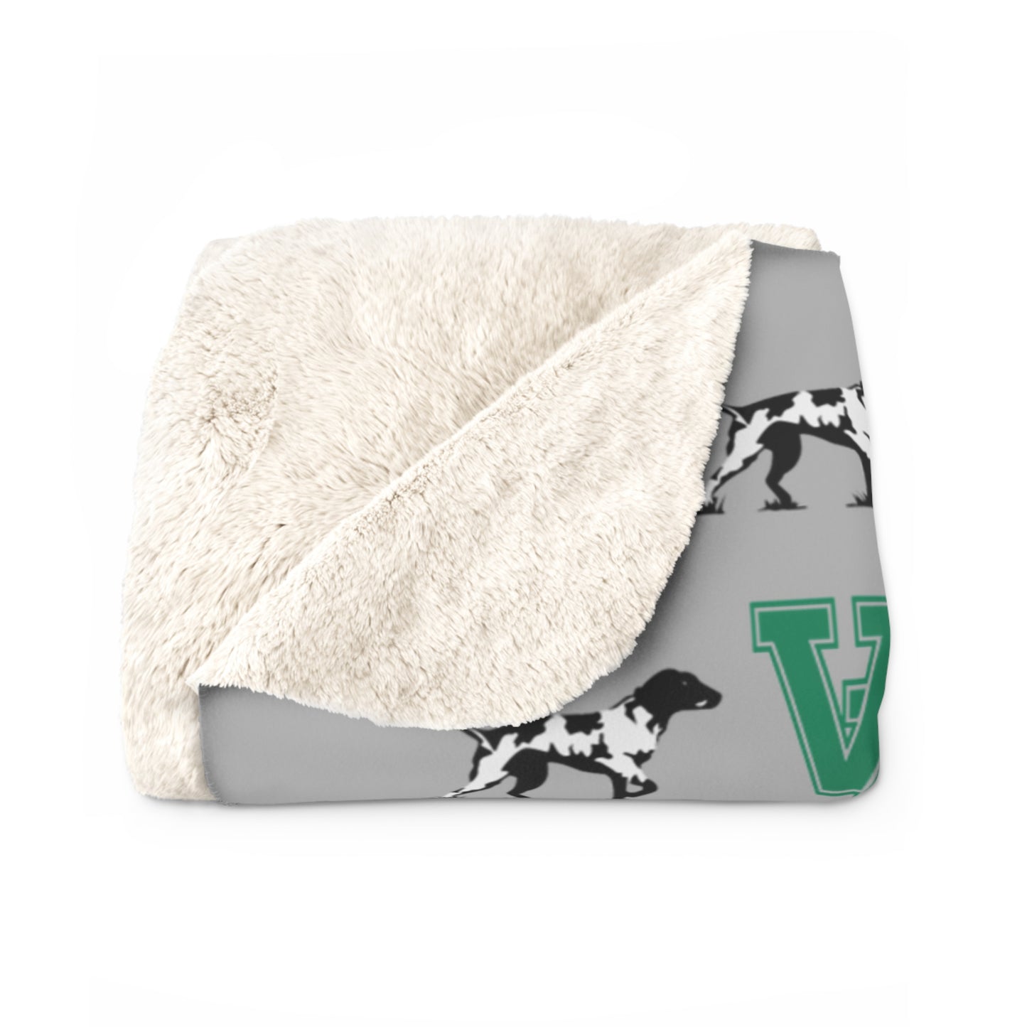 Van Buren Pointers Sherpa Fleece Blanket