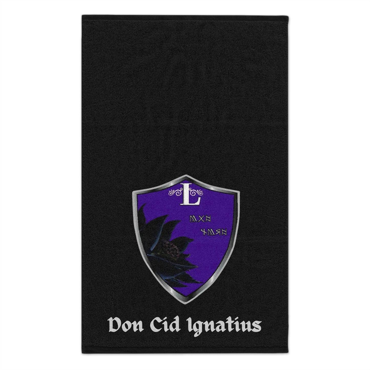 Rally Towel — Don Cid Ignatius Purple Shield 11x18