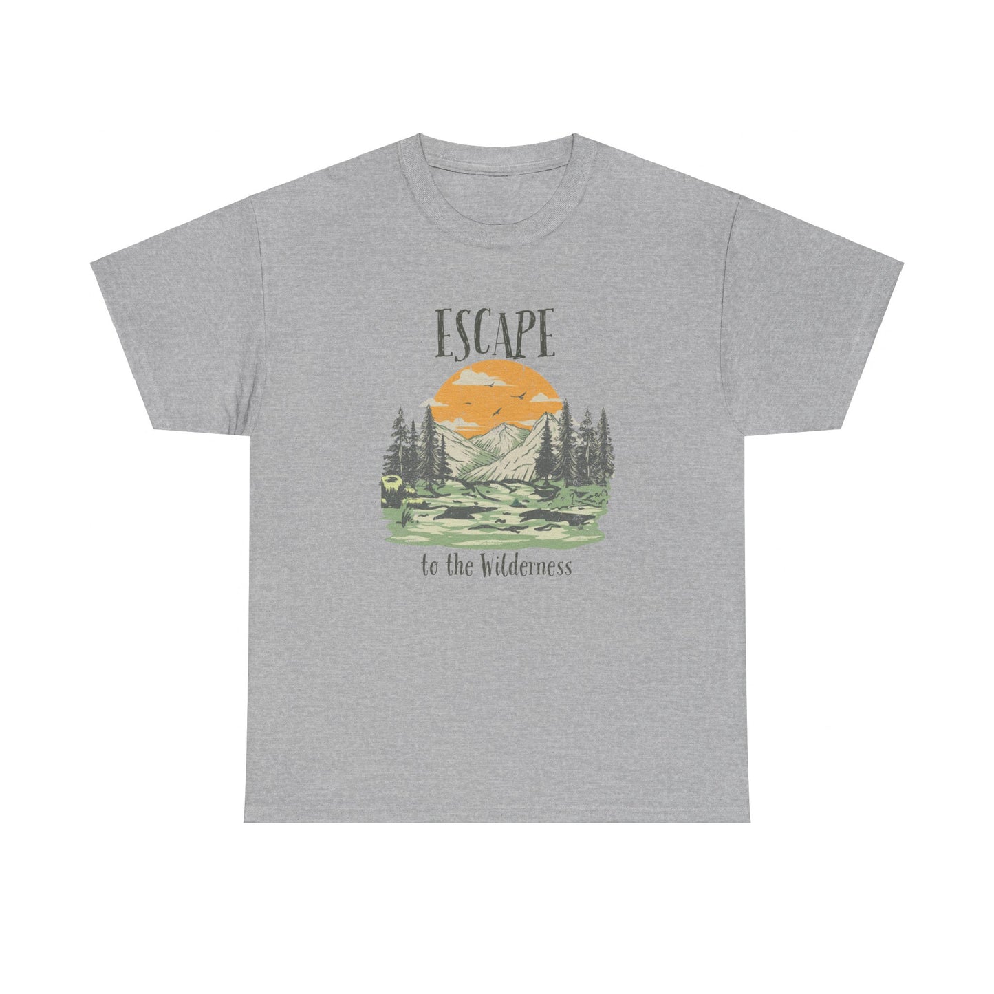 Escape to the Wilderness shirt, camping shirt, wild shirt, hiking shirt, outdoors shirt