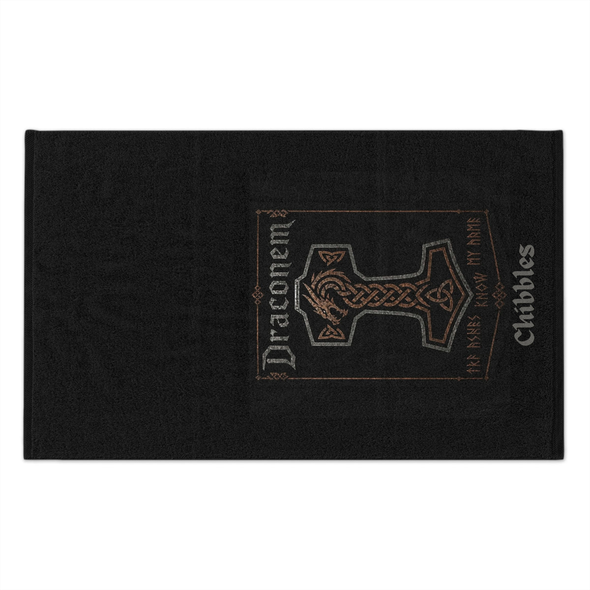 Draconem Dragon Rally Towel — Personalized 11x18 Game-Day & Fantasy Fan Towel "Chibbles"