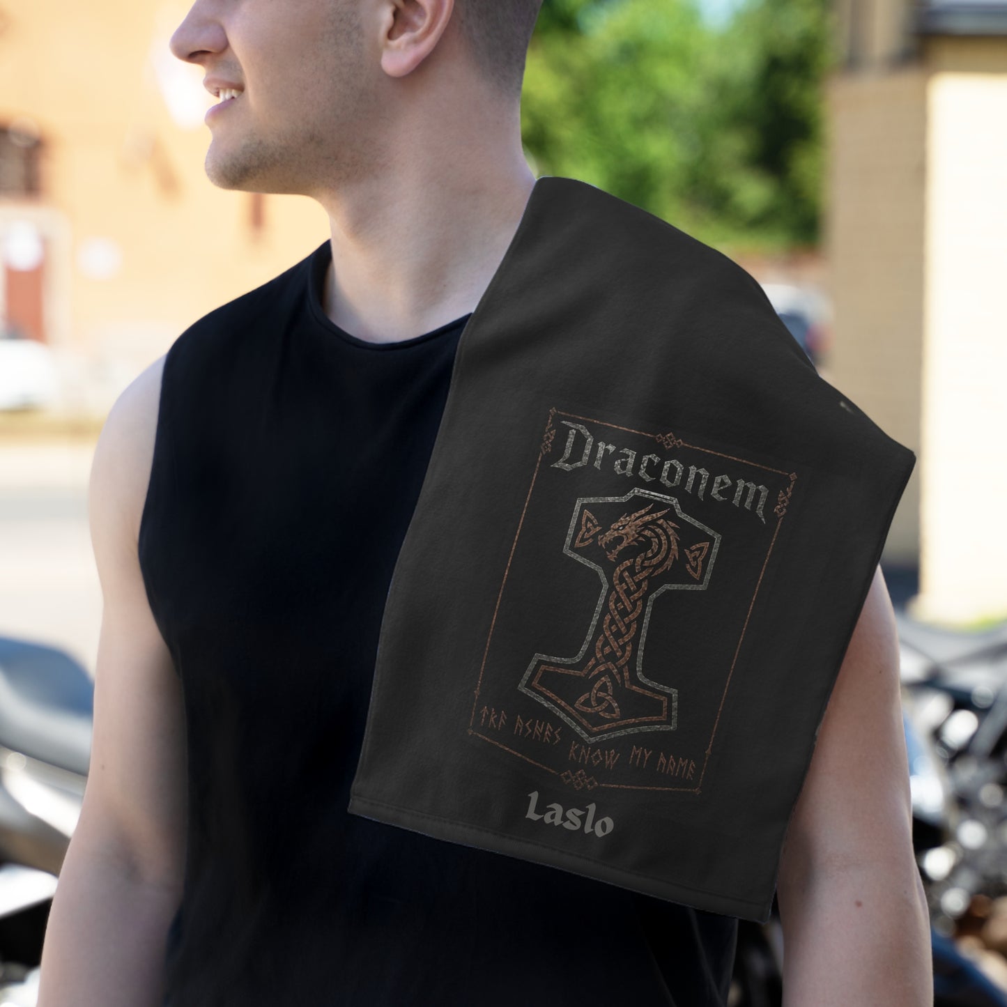 Draconem Rally Towel — Personalized Laslo (11x18)