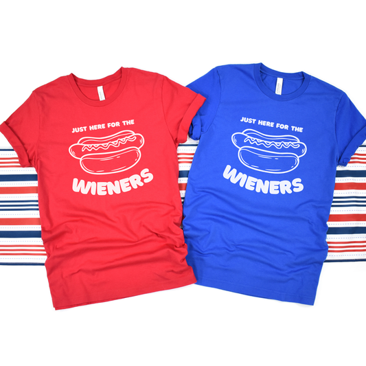 Just Here for the Wieners Unisex Heavy Cotton Tee, Funny Graphic T-Shirt, BBQ Party Shirt, Casual Summer Top, Hot Dog Lover Gift, [...]