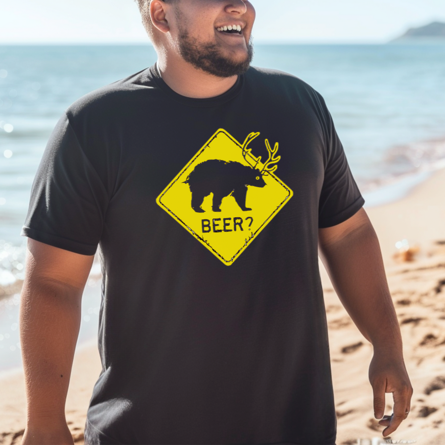 Beer bear shirt, Men's shirt, Funny bear shirt