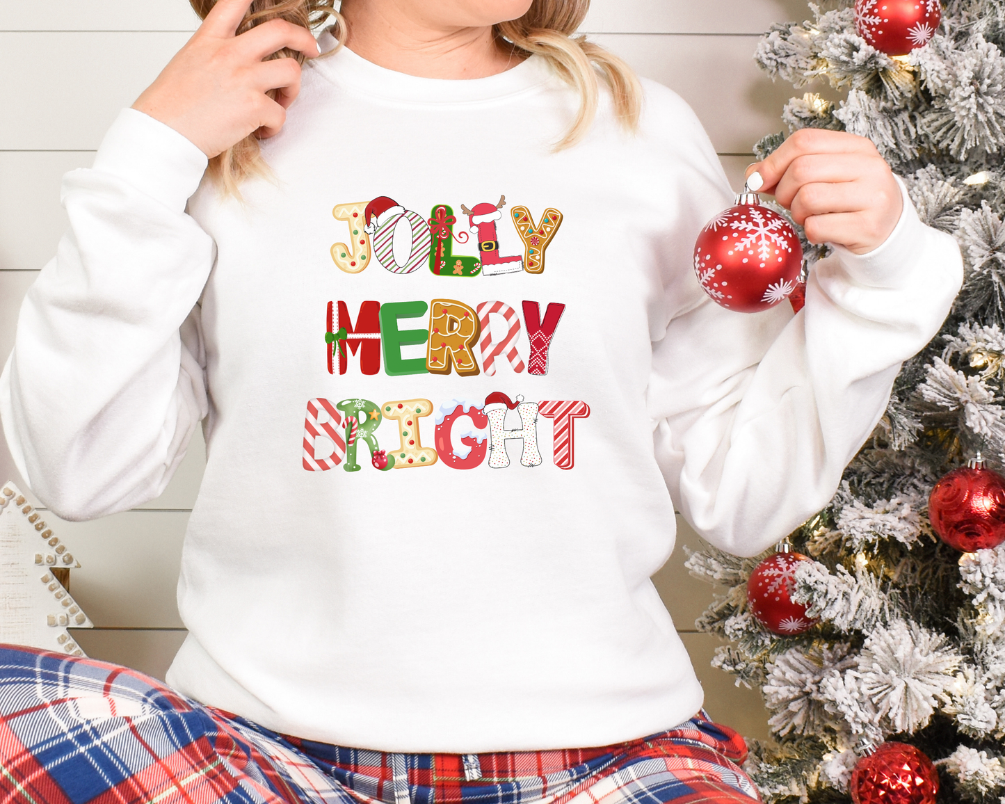 Jolly Merry Bright Sweatshirt