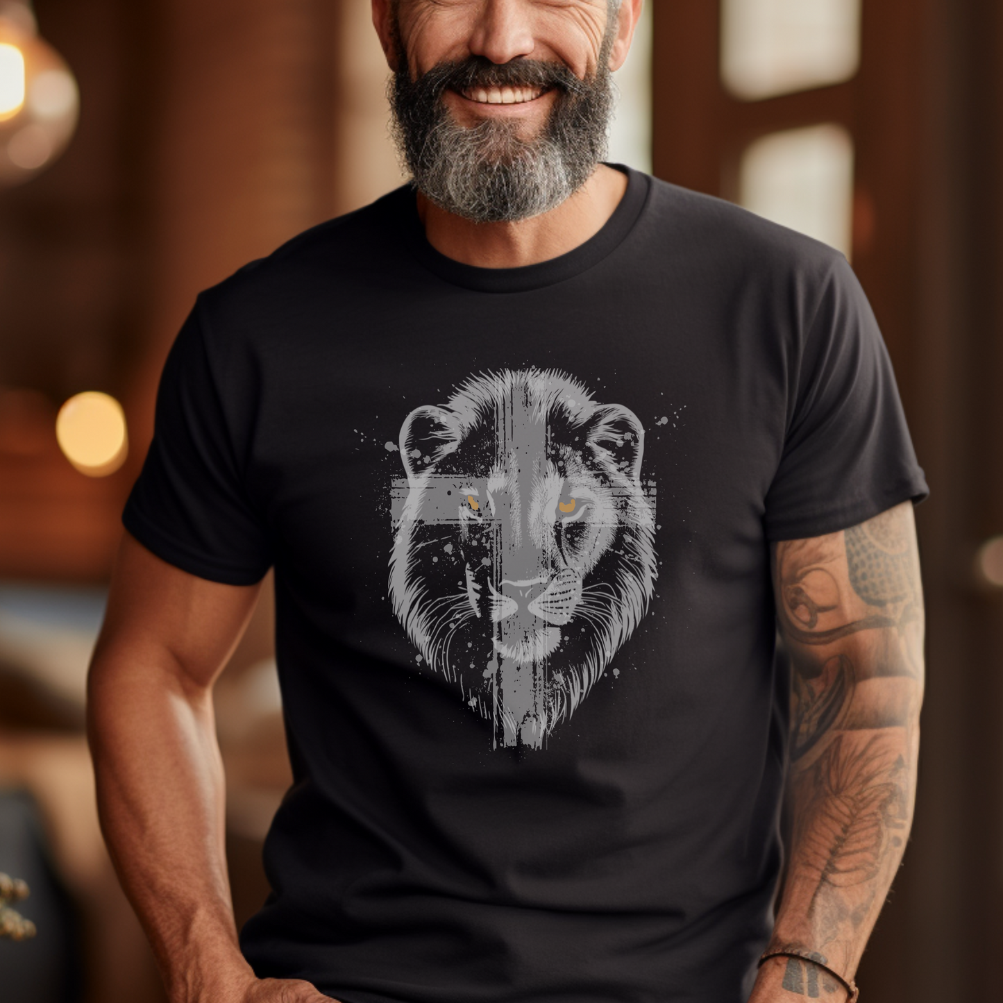 Lion Cross Christian Shirt