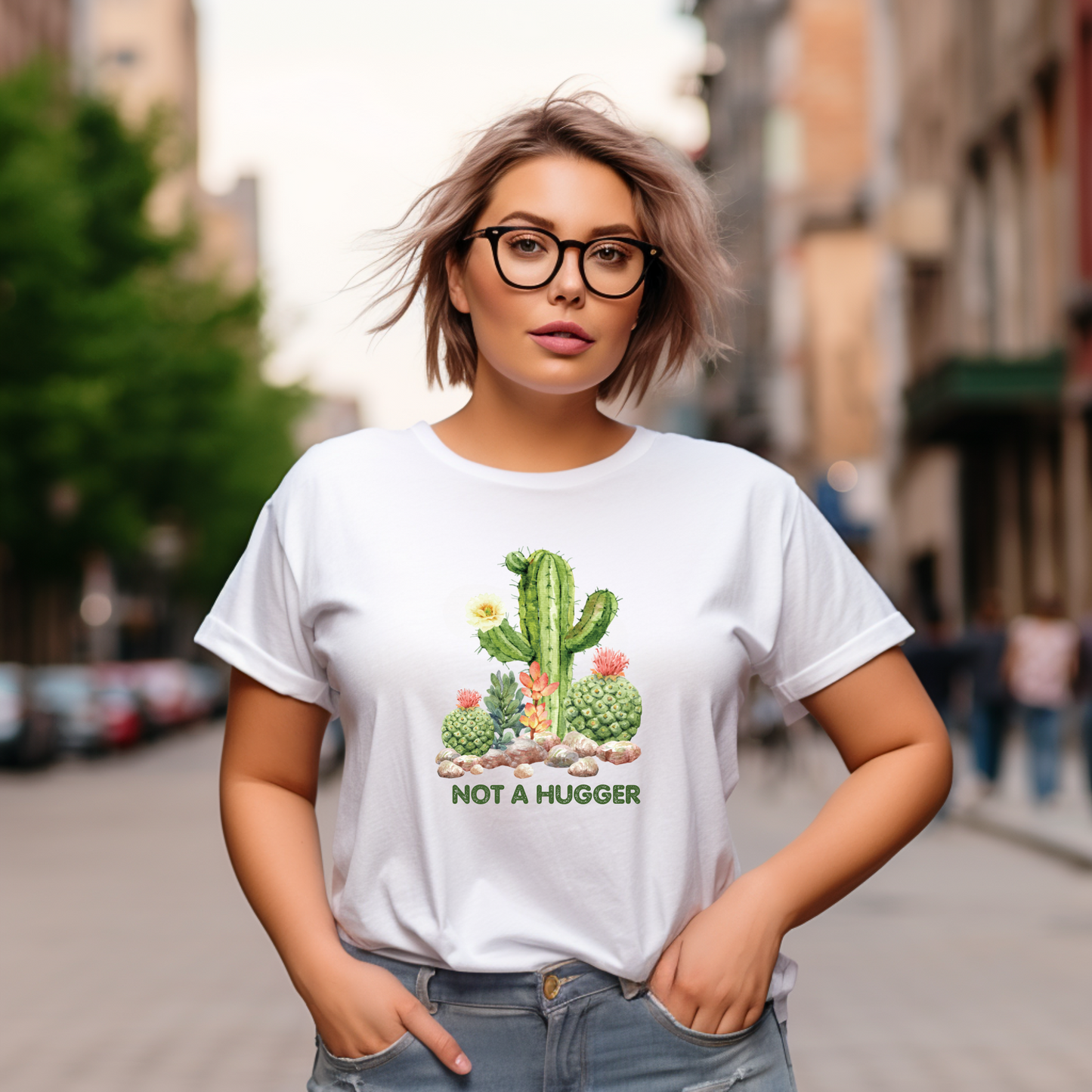 Not a hugger shirt, cactus shirt, no hugging shirt, personal space shirt